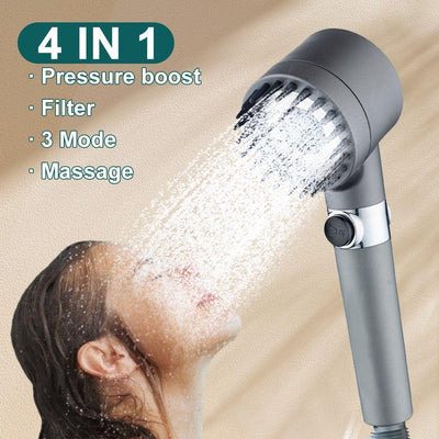 Transform Your Shower Routine: Discover the 4-in-1 High Pressure Filtered Massage Shower – Now Available in KSA & UAE!